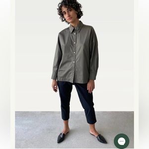 Hoibo button up khaki green size L 🇨🇦
